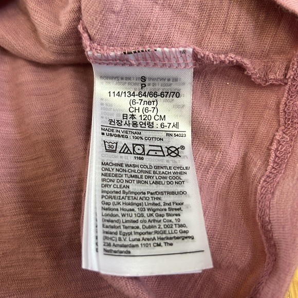 Gap Girls Ruffle Long Sleeve ‘Orchid Haze’ Purple Small 6-7 - Picture 4 of 6